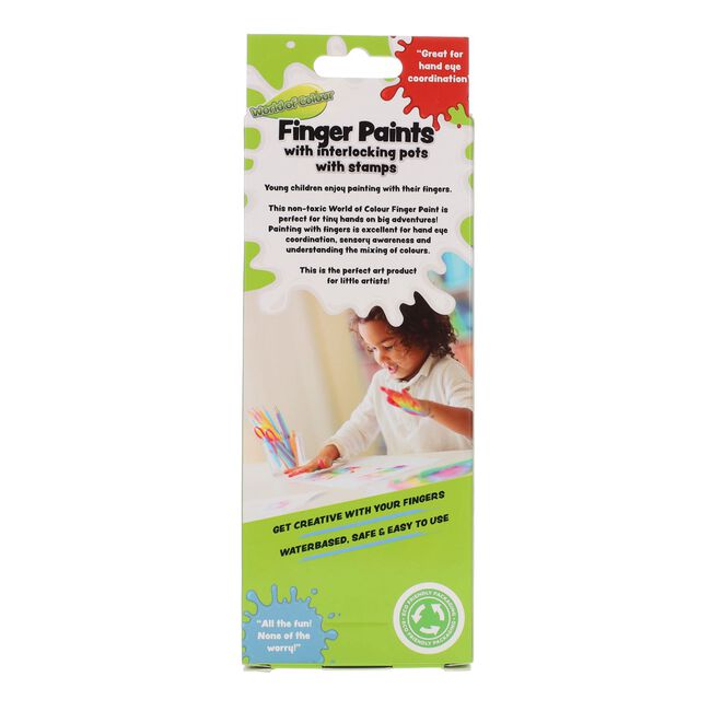 World Of Colour 10 Interlocking Finger Paints