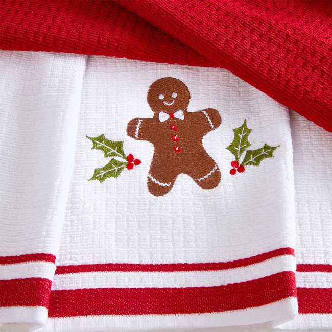 Gingerbread Kitchen Tea Towels 2 Pack