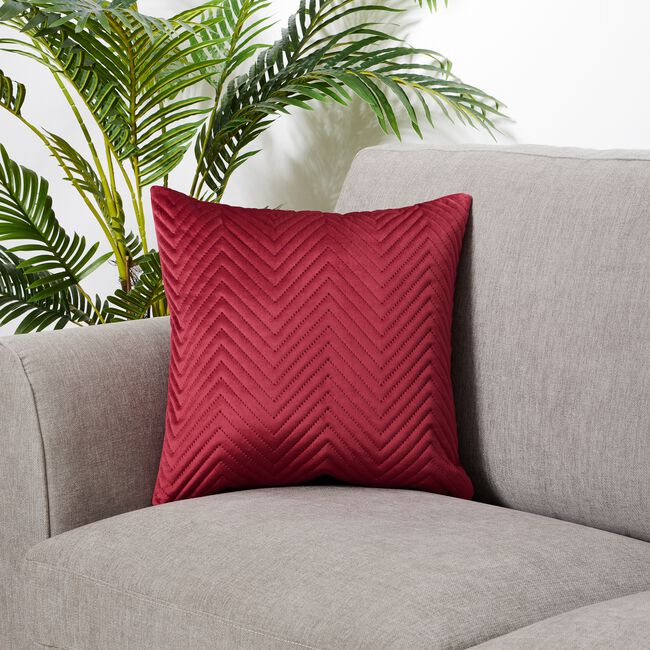 TRIANGLE STITCH MARSALA 45X45 Cushion