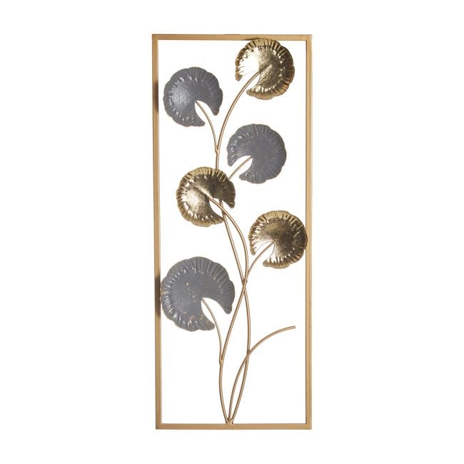 Lily Pad Metal Wall Art 20.3cm x 50.2cm