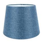 NAVY BLUE LINEN SHADE 10"