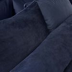 CATHERINE LANSFIELD SINGLE DUVET COVER Kingsley Matt Velvet Navy