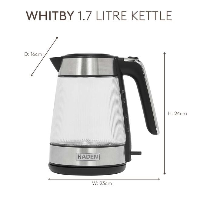 Haden Ribbed Glass Kettle