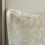 Quilted Rose Cream Pillowshams 50cm x 75cm