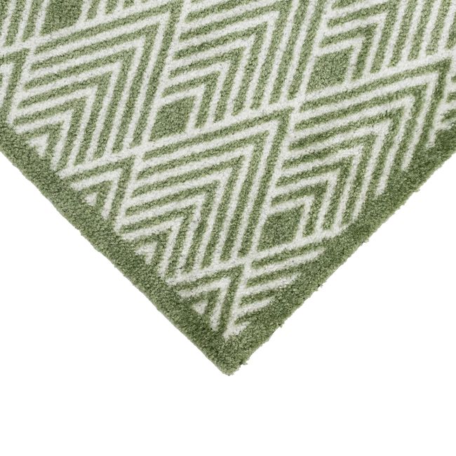 JVL Geo Green Mega Runner 57cm x 150cm