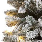 Oregon 7ft Pre Lit Slim Snowy Christmas Tree