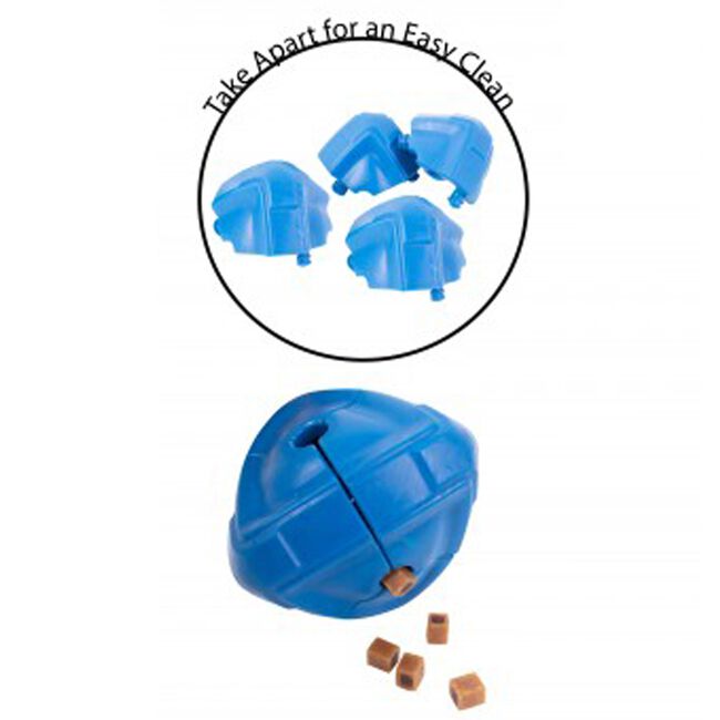 Treat Dispensing Rubber Dog Toy 3 Colours