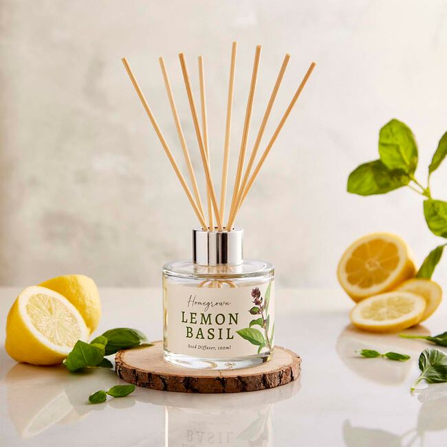 Wax Lyrical Home Grown 100ml Lemon Basil Diffuser