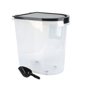 Pet Food Container with Scoop and Wheels 36L