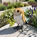 21cm Metal Owl Garden Ornament