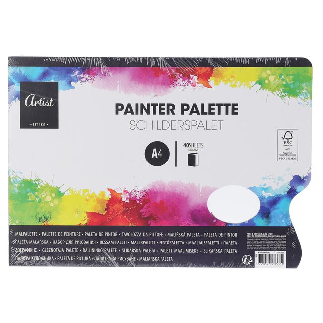 Artist A4 Painter Palette - 40 Sheets
