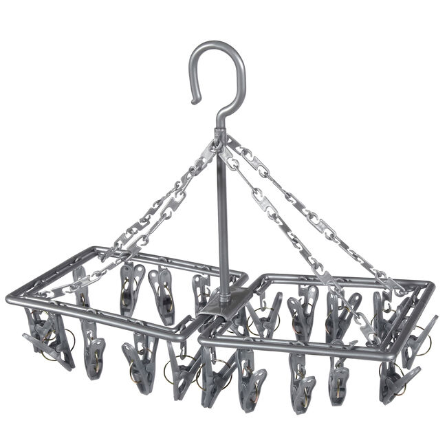 JVL Folding Sock Dryer with 20 Pegs 