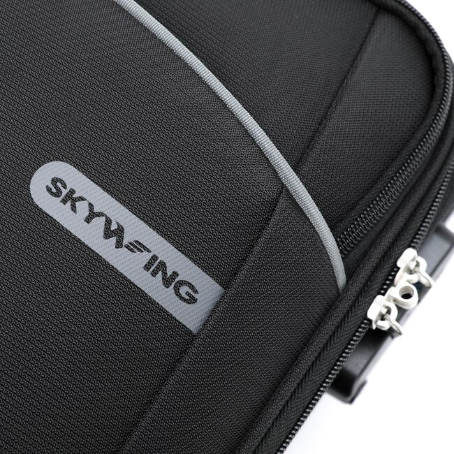 Large Lightweight Softcase Luggage- Midnight Black