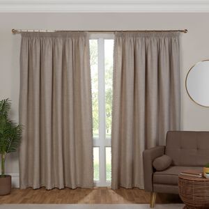 PENCIL PLEAT POM POM NATURAL 66x54 Curtain