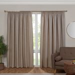 PENCIL PLEAT POM POM NATURAL 66x54 Curtain
