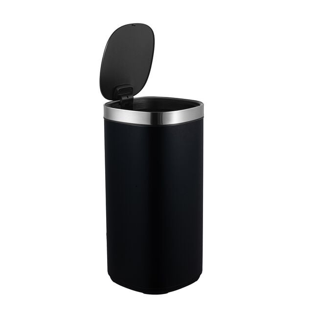 40L Newport Push Bin - Black