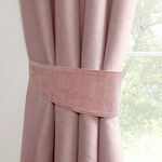 NIGHTSHADE HERRINGBONE BLUSH PAIR Tiebacks