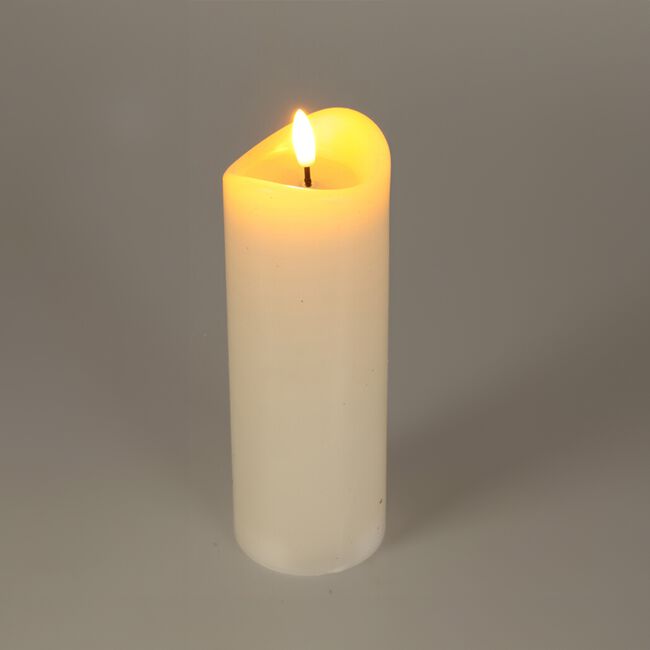 LED Pillar Candle Ivory - 7x12,5cm