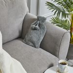 Grey Faux Fur Hot Water Bottle 