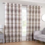 OMBRE BANDS OATMEAL 90x90 Curtain