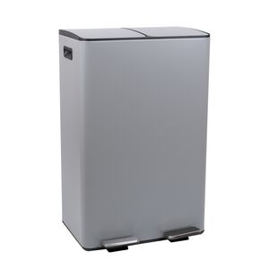 60L RECYCLING BIN Grey