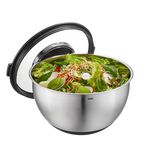 Gefo Muovo 2 Steel Bowls with Splash Guard Lid
