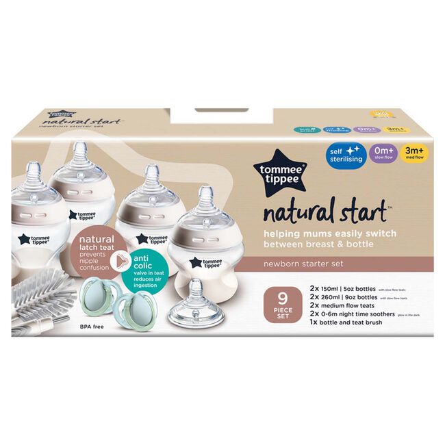 Tommee Tippee Newborn Starter Bottle Kit 9 Piece