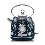Laura Ashley Elveden Navy 1.7L Dome Kettle