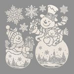 Christmas Snowflakes Themed Window Stickers
