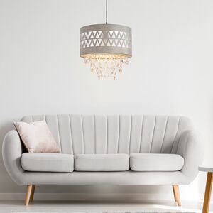 Zigzag Pattern Light Shade with Pendants