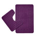 CATHERINE LANSFIELD ARMONI PLUM 2PC Bath Set 