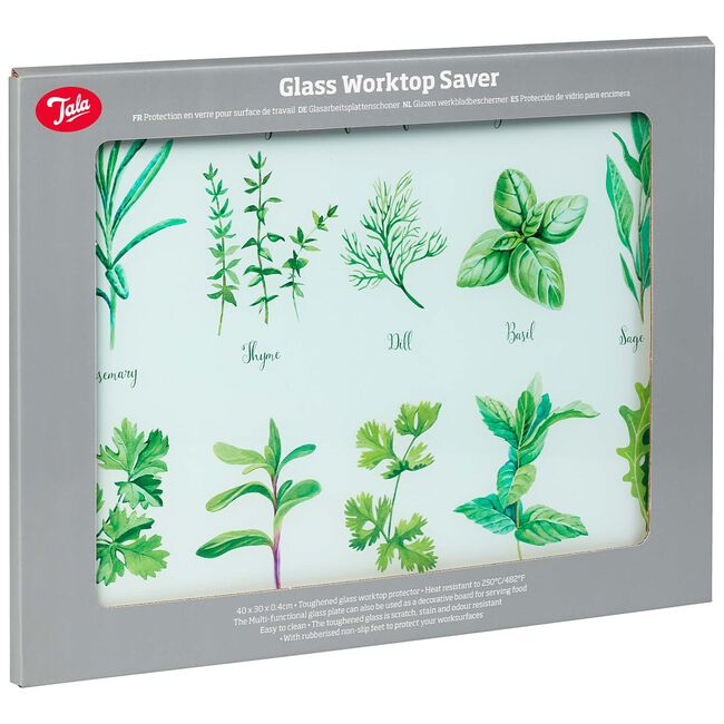 Tala Herbs Glass Worktop Saver 30cm x 40cm