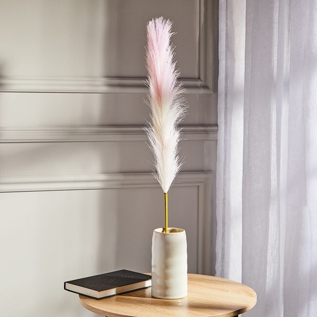 Pampas Single Stem Pale Pink 96cm