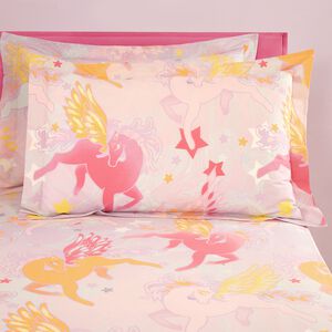 Unicorn Sky City Oxford Pillowcase Pair