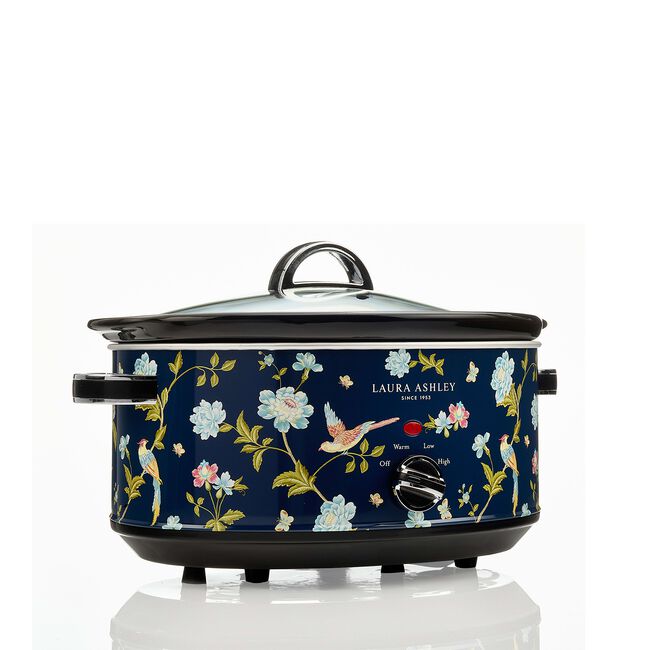 Laura Ashley Elveden Navy 6.5L Slow Cooker
