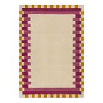 KAI WOOL BORDER PINK/ YELLOW 120X170cm Rug