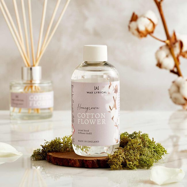 Wax Lyrical Home Grown 200ml Refill Cotton Flower