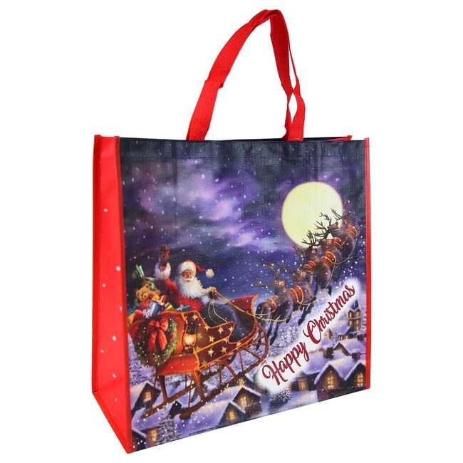 Traditional Santa Shopping Bag
