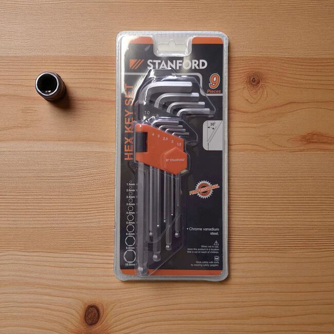 9PC Ball Point Hex Allen Key Set