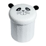 Panda Folding Ottoman - White