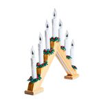 Christmas Candle Bridge with Flickering Lights