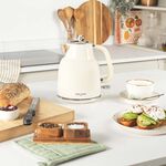 SALTER RETRO CREAM 1.7L Rapid Boil Kettle