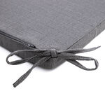 Woven Kitchen Seat Pad - Charcoal