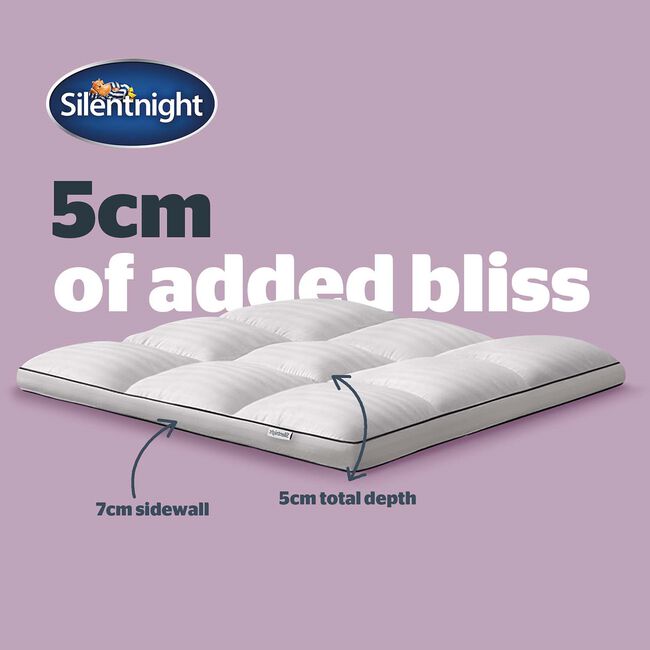 SILENTNIGHT HOTEL COLLECTION 5CM SINGLE Mattress Topper 