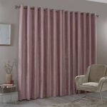 BLACKOUT & THERMAL TEXTURED ROSE 66x54 Curtain