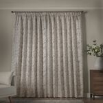 PENCIL PLEAT BOTANICAL CREAM 66x54 Curtain