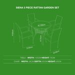 Siena 5 Piece Rattan Dining Set