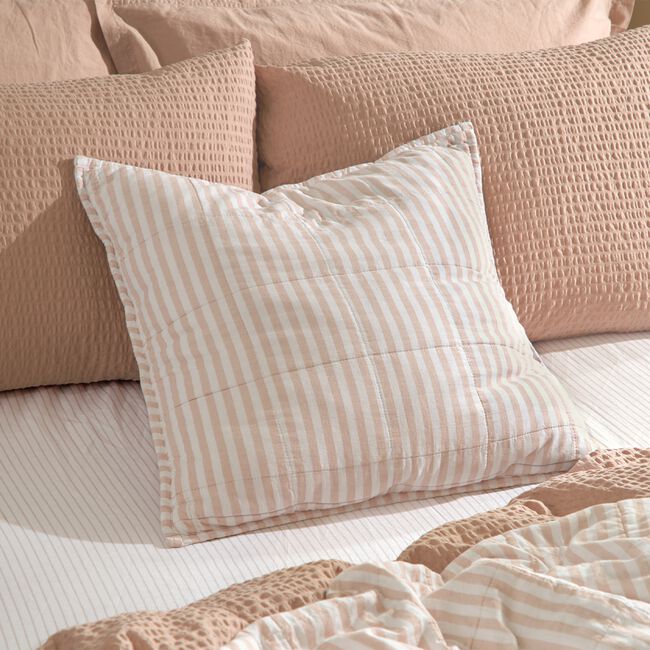 HEBDEN STRIPE BLUSH 55X55 Cushion