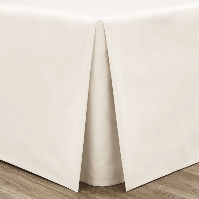 DOUBLE PLATFORM VALANCE Luxury Percale Cream 2J