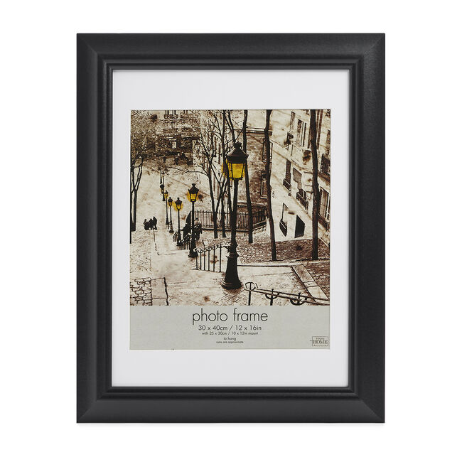 5x7 COLLAGE 4 WINDOWS SIMPLY Black Photo Frame